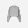 Ribbed soft touch high neck sweater