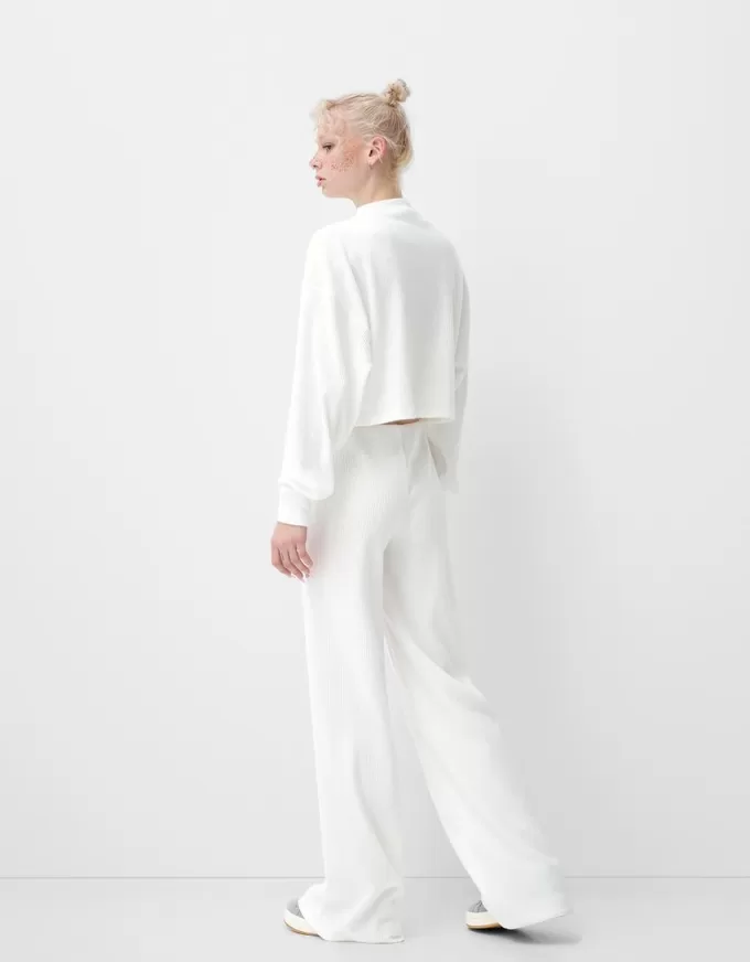 Ribbed soft touch high neck sweater Ribbed soft touch high neck sweater