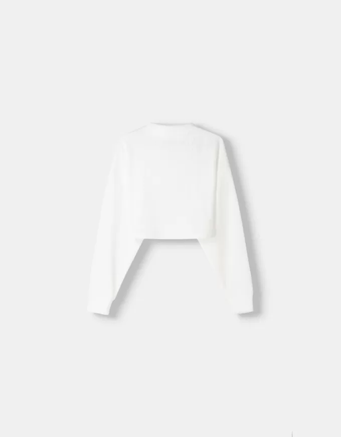 Ribbed soft touch high neck sweater Ribbed soft touch high neck sweater