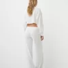 Ribbed soft touch wide-leg pants