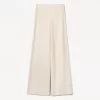 Ribbed soft touch wide-leg pants