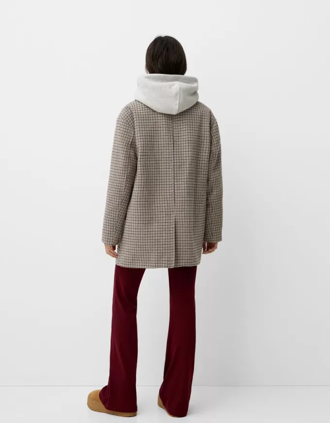 Ribbed waist flared pants