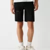 Ripped denim Bermuda shorts Ripped denim Bermuda shorts
