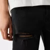 Ripped denim Bermuda shorts Ripped denim Bermuda shorts