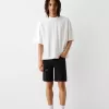 Ripped denim Bermuda shorts Ripped denim Bermuda shorts