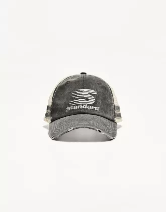 Ripped trucker cap