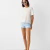 Roll-up denim shorts Roll-up denim shorts