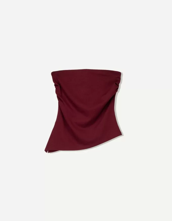 Ruched bandeau top