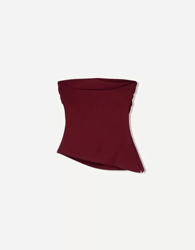 Ruched bandeau top