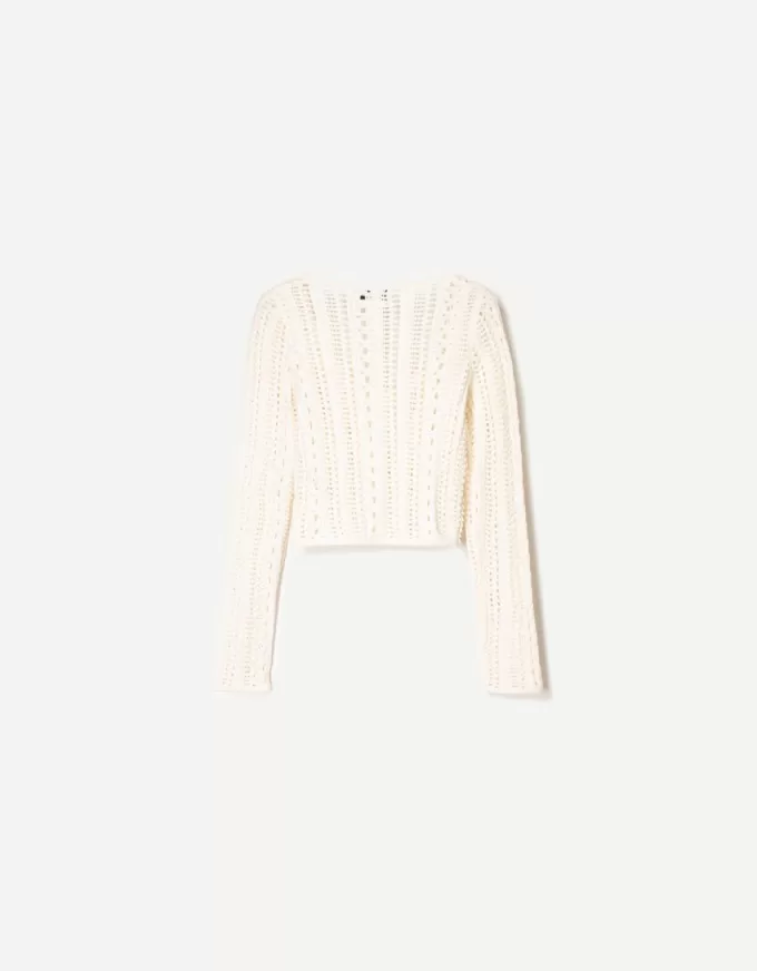 Rustic V-neck sweater