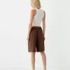 Rustic cotton Bermuda shorts