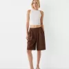 Rustic cotton Bermuda shorts