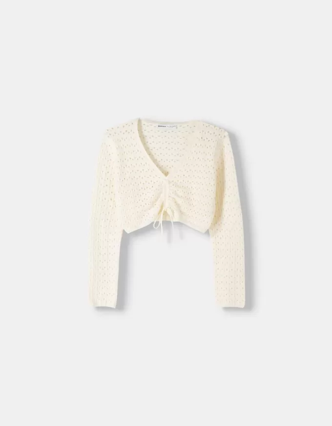 Rustic gathered sweater