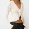 Rustic jacket with ruffles