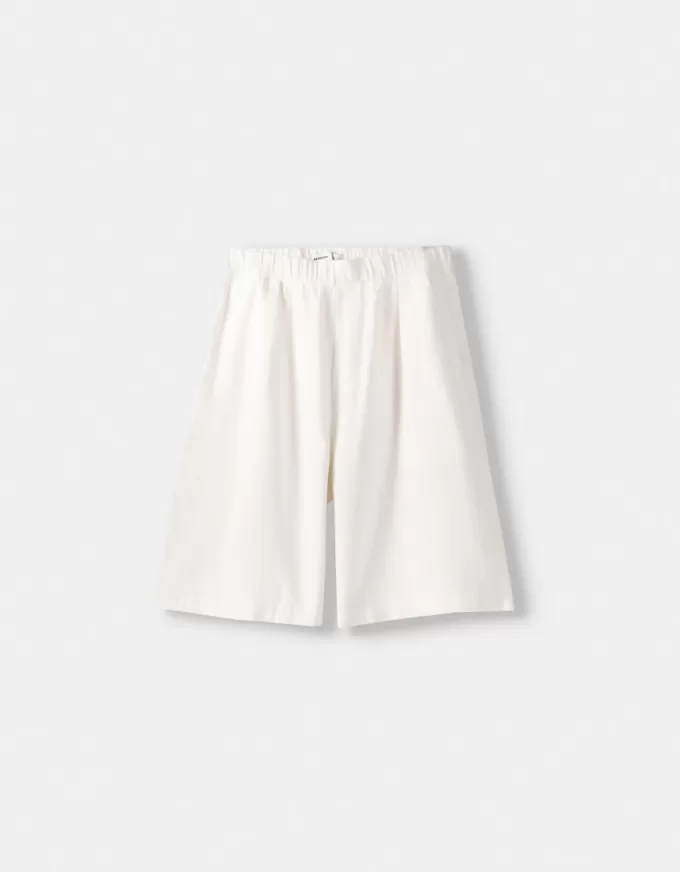 Rustic jogger Bermuda shorts