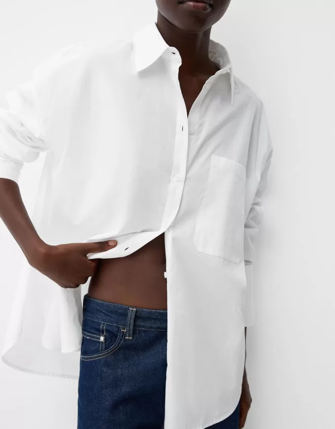 Rustic oversize long sleeve shirt