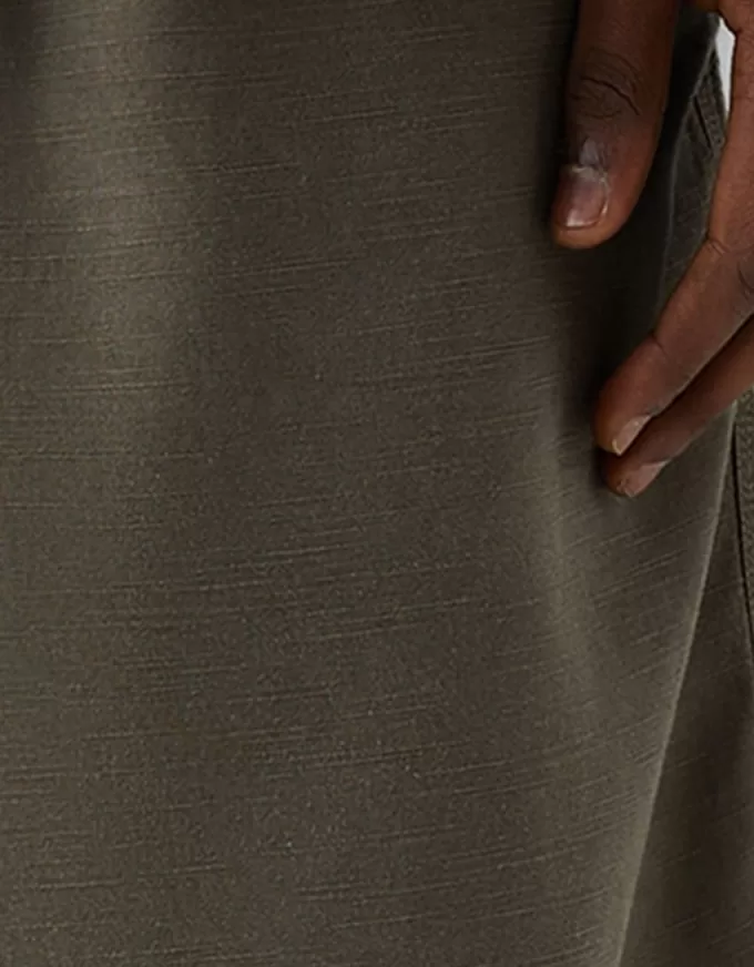 Rustic wide-leg Bermuda shorts