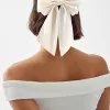Satin-finish hair clip with bow Satin-finish hair clip with bow