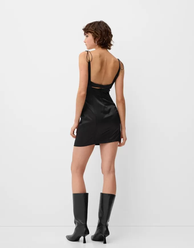 Satin mini dress