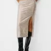 Sequined midi skirt
