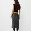 Sequined midi skirt