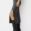 Sequined midi skirt