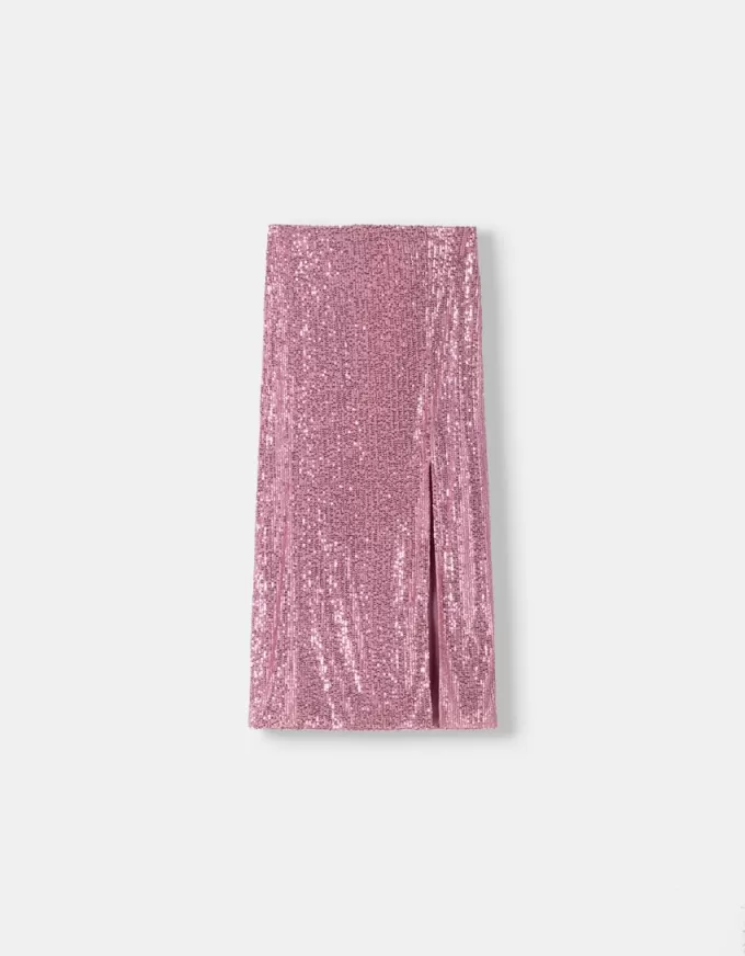 Sequined midi skirt