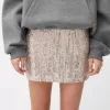Sequined mini skirt
