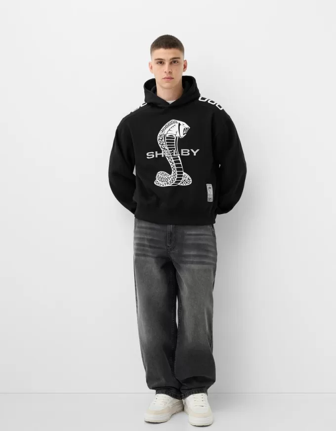 Shelby GT 500KR boxy fit hooded sweatshirt Shelby GT 500KR boxy fit hooded sweatshirt