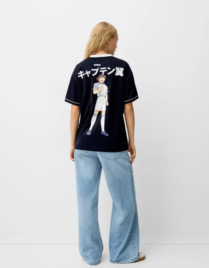 Short sleeve Captain Tsubasa sporty T-shirt