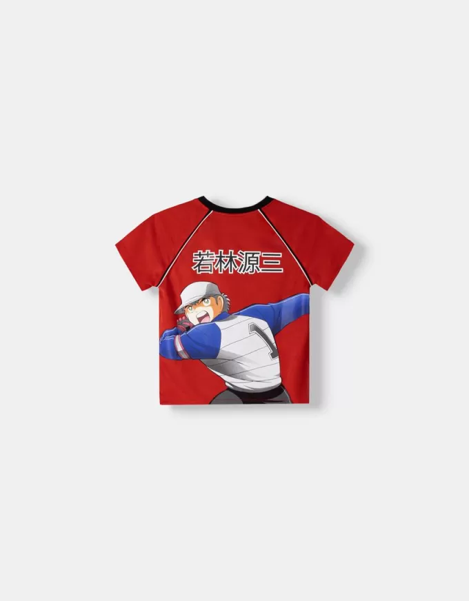 Short sleeve Captain Tsubasa sporty T-shirt