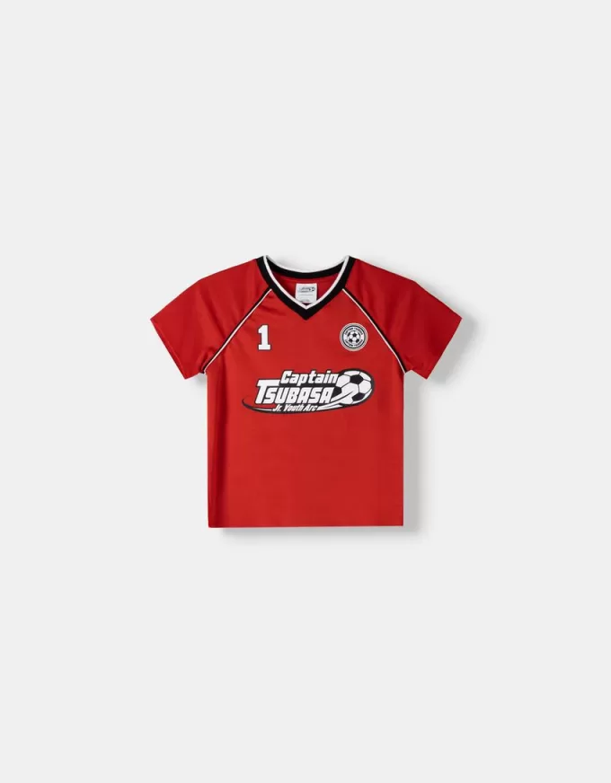 Short sleeve Captain Tsubasa sporty T-shirt