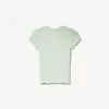 Short sleeve T-shirt with a scoop neck