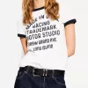 Short sleeve T-shirt with contrast print Short sleeve T-shirt with contrast print