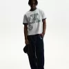 Short sleeve T-shirt with contrast print Short sleeve T-shirt with contrast print