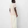 Short sleeve T-shirt with contrasting ribbed trims Short sleeve T-shirt with contrasting ribbed trims