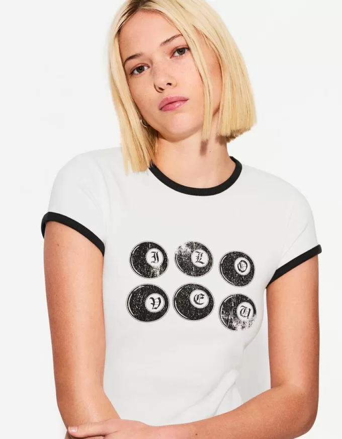 Short sleeve T-shirt with print