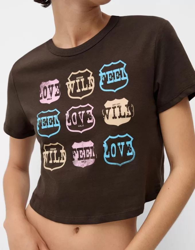 Short sleeve T-shirt with print