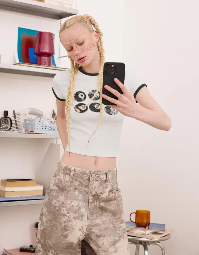 Short sleeve T-shirt with print