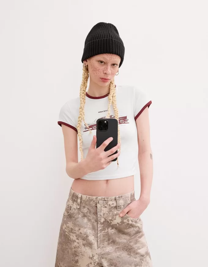 Short sleeve T-shirt with print