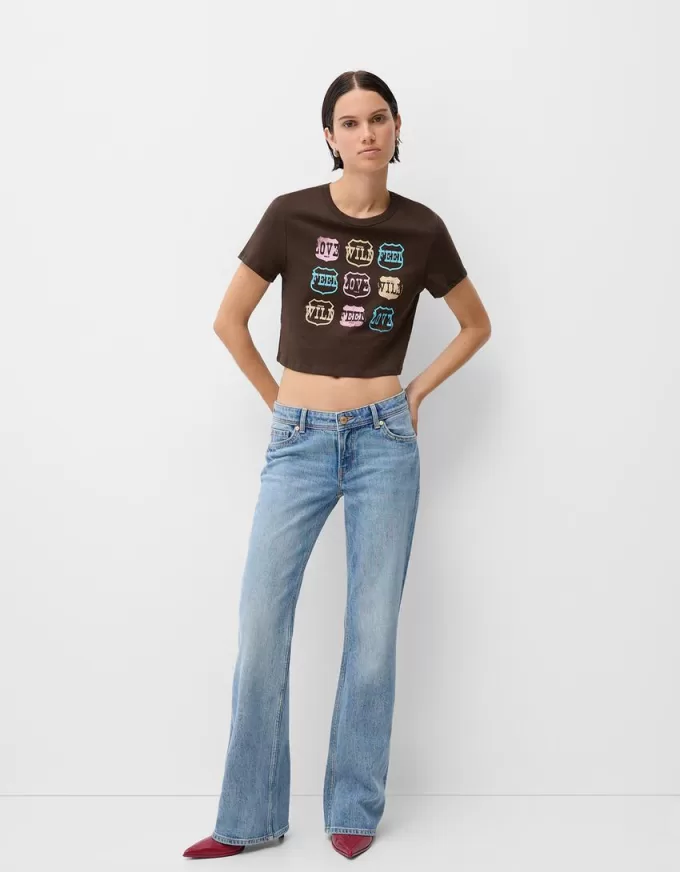 Short sleeve T-shirt with print