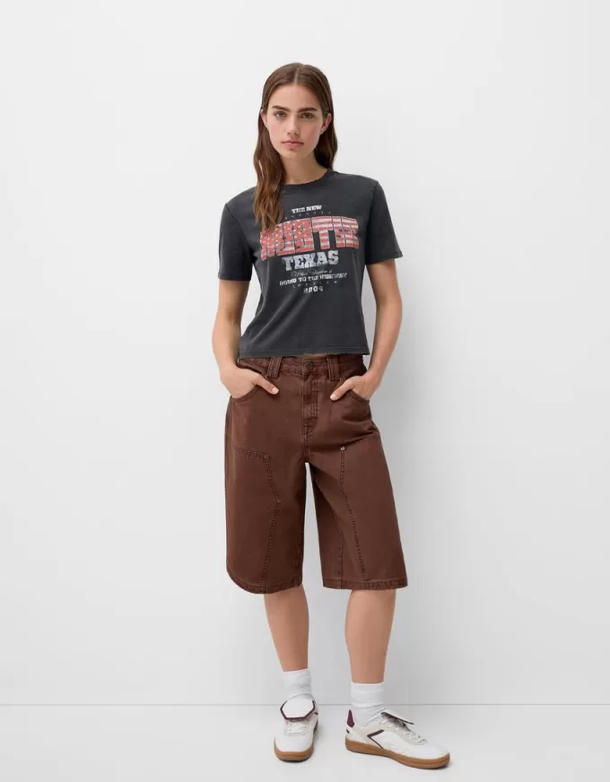 Short sleeve T-shirt with print