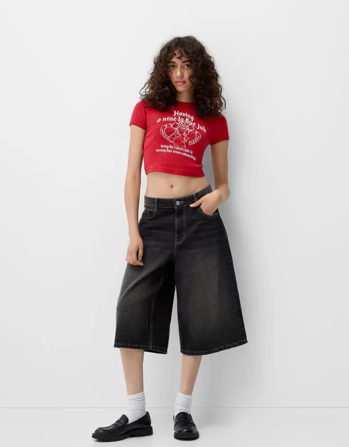 Short sleeve T-shirt with print