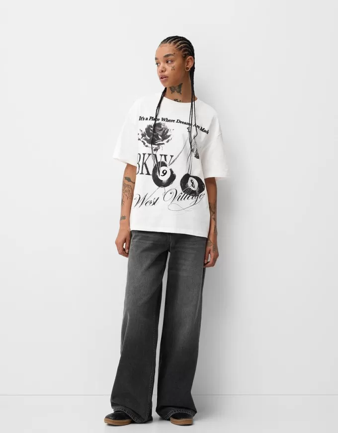 Short sleeve T-shirt with print