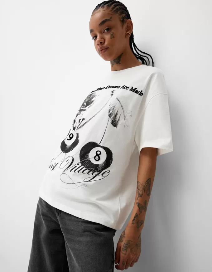 Short sleeve T-shirt with print