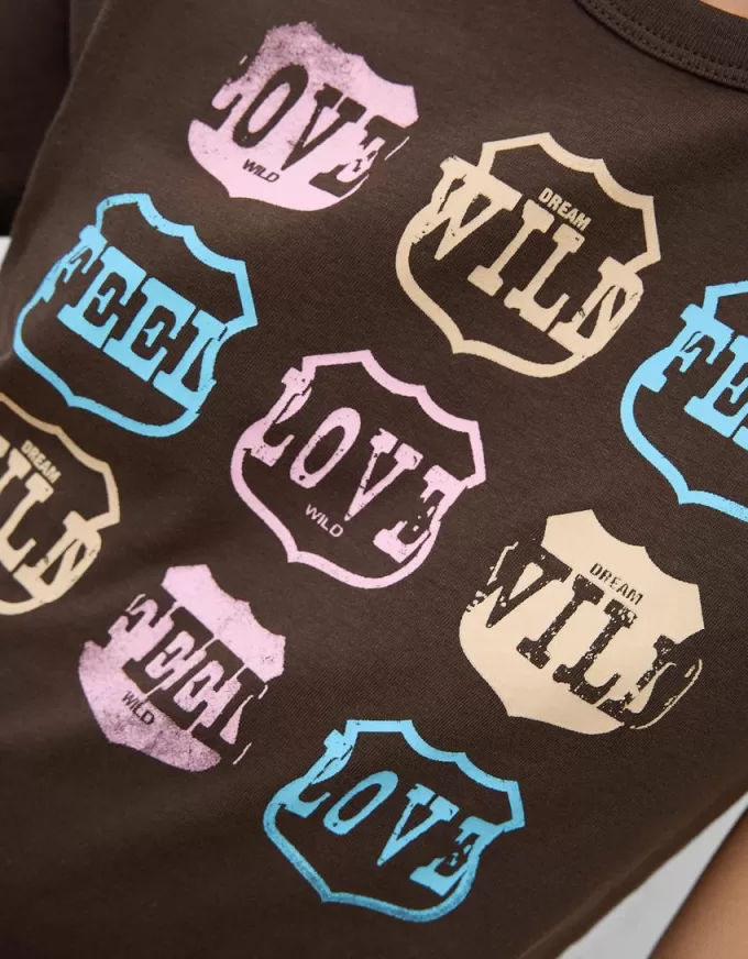 Short sleeve T-shirt with print