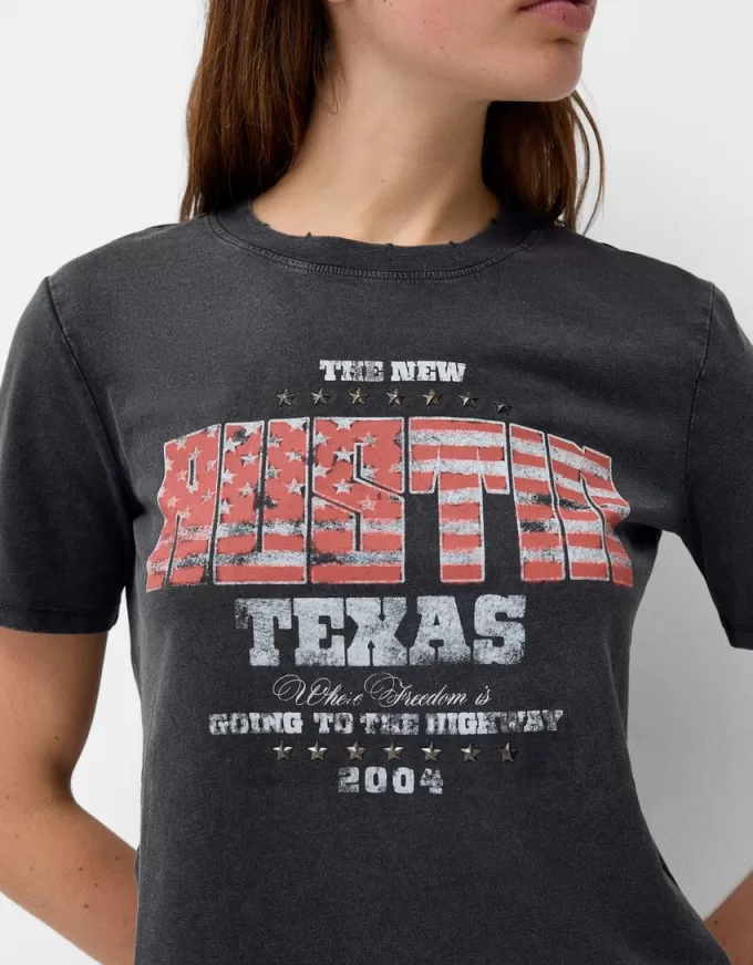 Short sleeve T-shirt with print