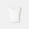Short sleeve T-shirt with shoulder pads