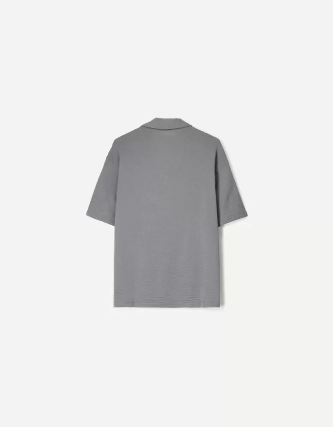 Short sleeve crepe shirt Short sleeve crepe shirt