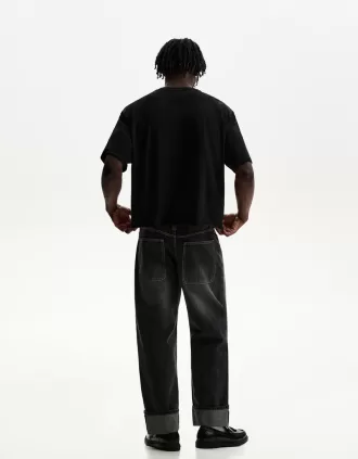 Short sleeve cropped T-shirt